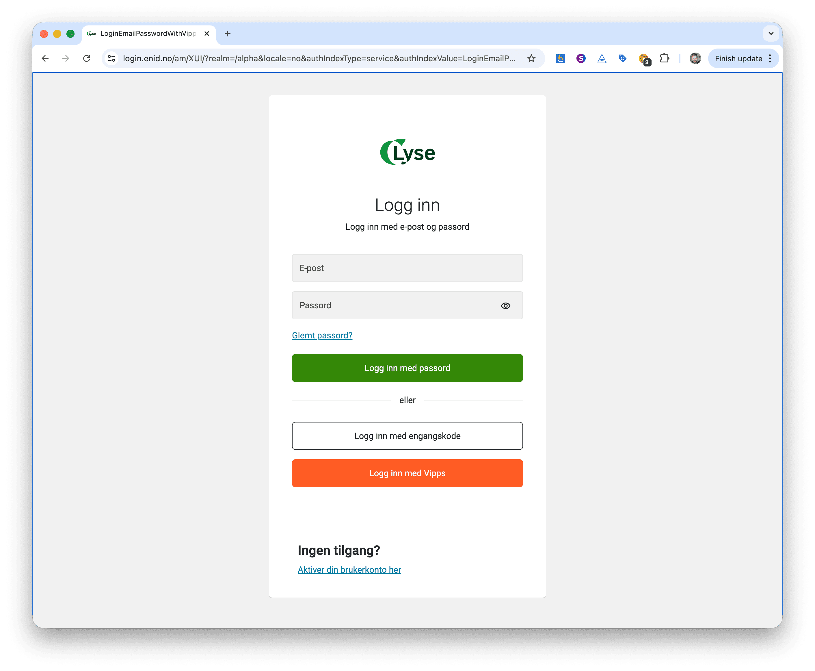 EnID — Login Solution