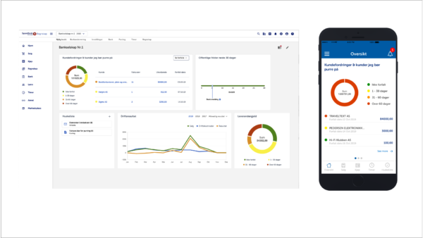 Bank+Regnskap Webapp / App