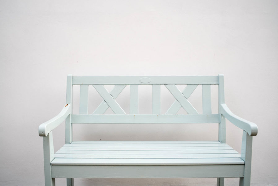 Picture: Sea green porch bench